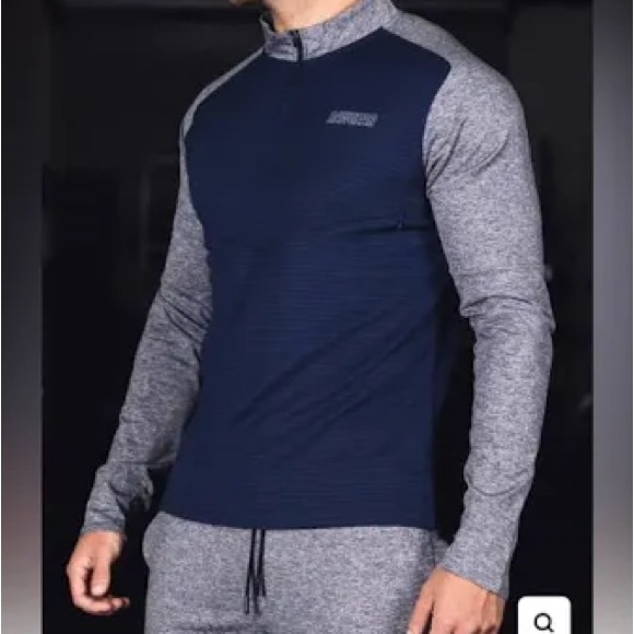 New Raw Gear mens halfway zipped pullover sweater, size M - Picture 3 of 7